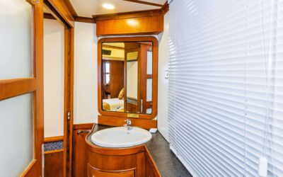 Deluxe cabin bathroom 1